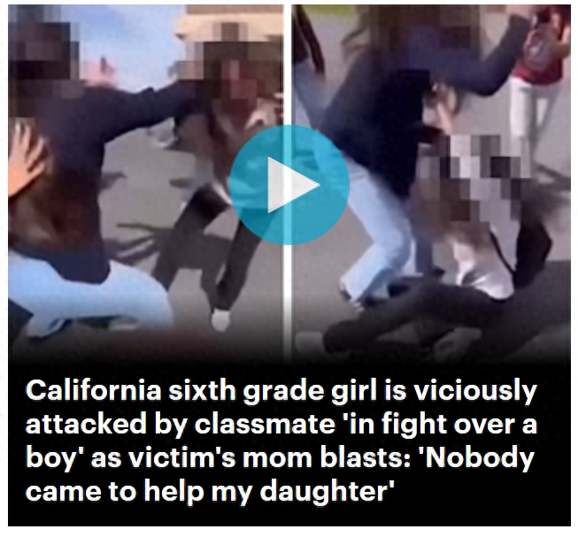 南加校园霸凌：六年级女生遭暴打！扯头发拳击脸部，无人援手