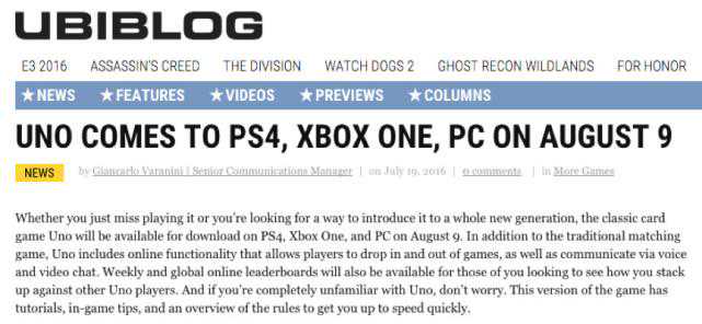 宅在家也能跟基友打牌了！热门桌游UNO推出在线版