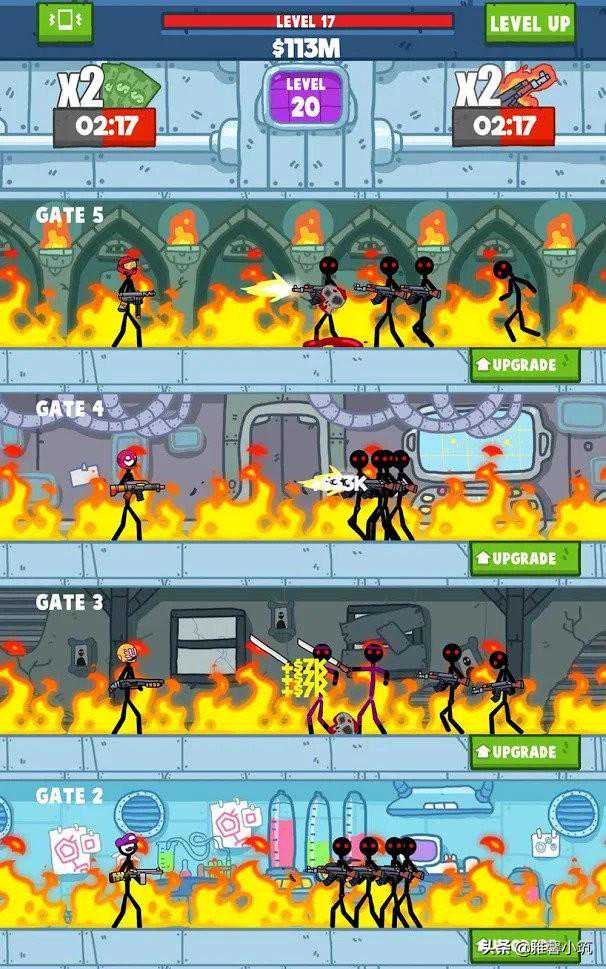 枪战手游也能放置《Idle Stickman》开启新游戏类型