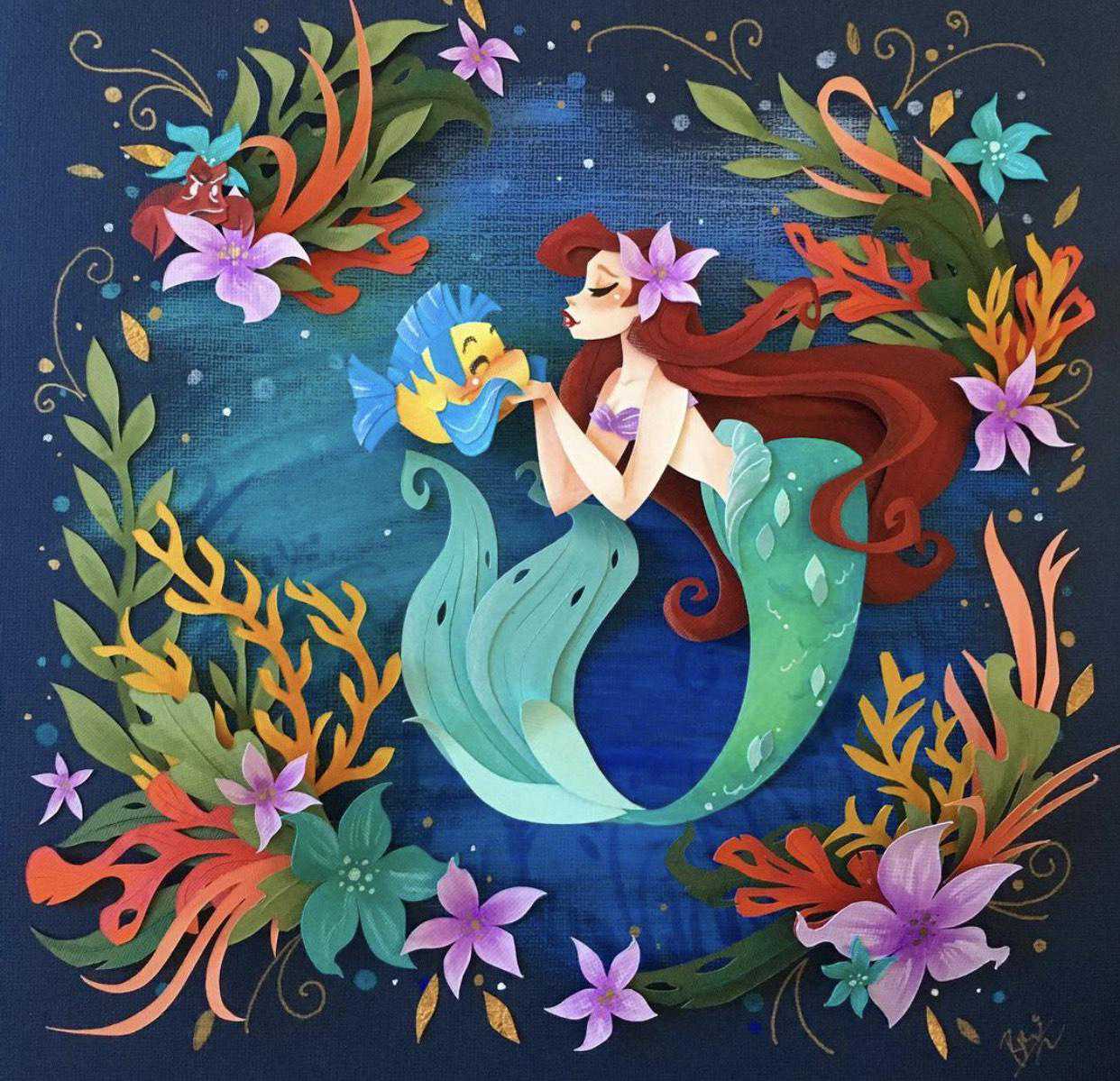 用“纸”剪出来的迪士尼公主，艾莎连雪花都立体，轻松get同款