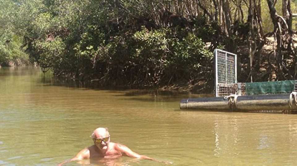 澳洲70岁老汉为显勇敢跳进有鳄鱼河里洗澡，将关6个月罚46万