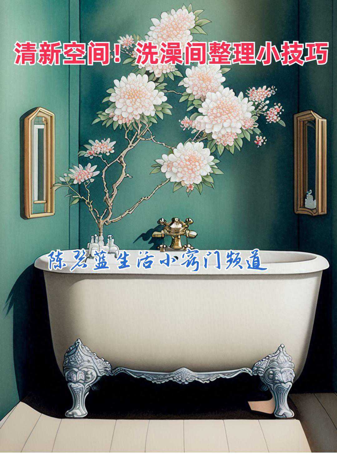 清新空间！洗澡间整理小技巧，让你的私密空间焕然一新