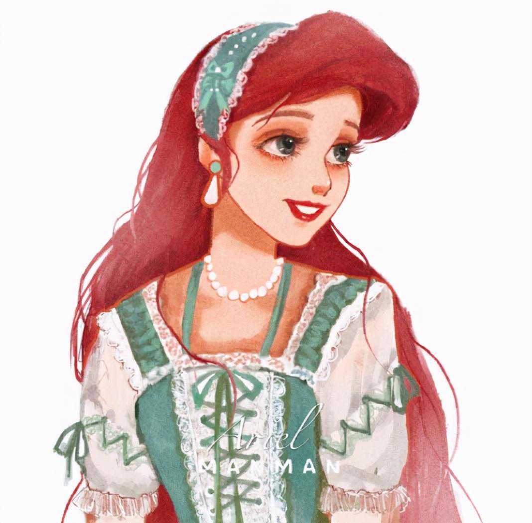 画师大佬让迪士尼公主换上LO装，艾莎满脸温柔，木兰满满中国风