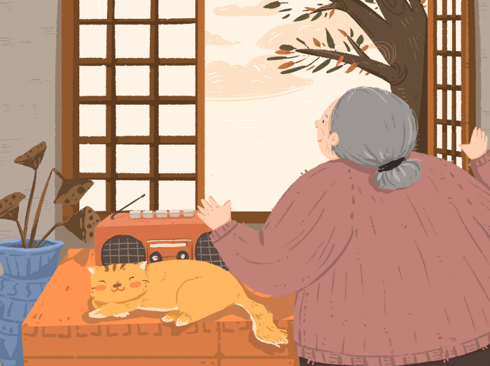 寒风略过，奶奶没了身影