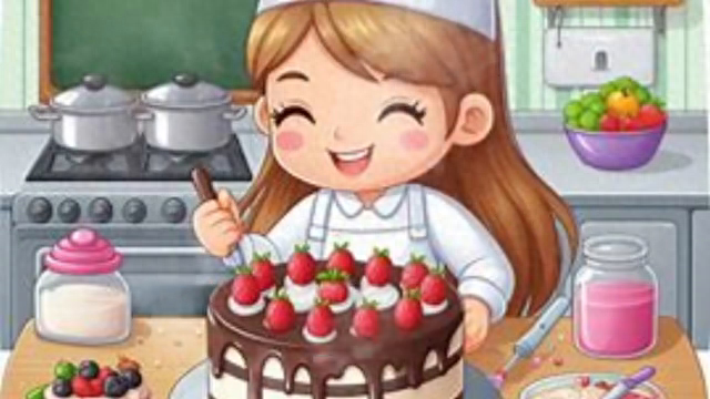 儿童睡前故事《爱做蛋糕的小女孩》