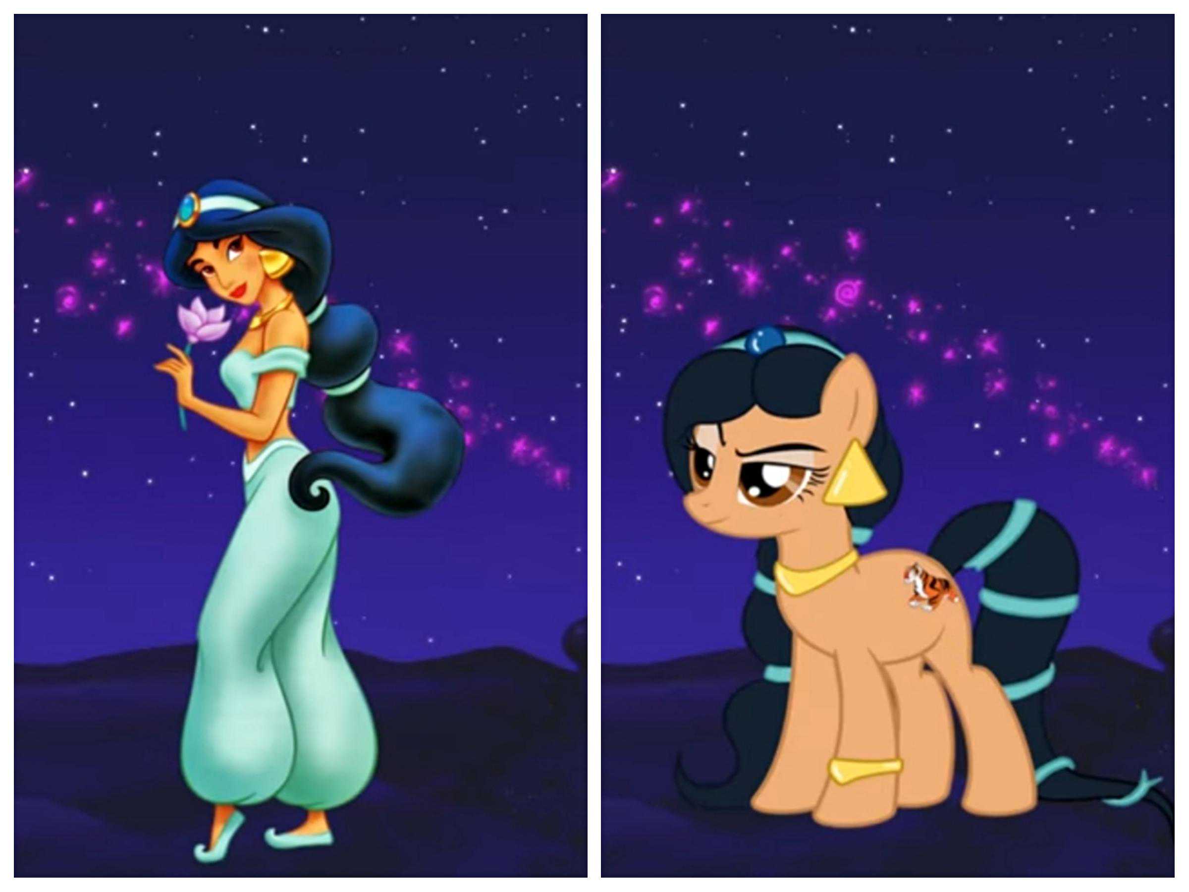 迪士尼公主变成彩虹小马，白雪公主超可爱，灰姑娘看着太高贵