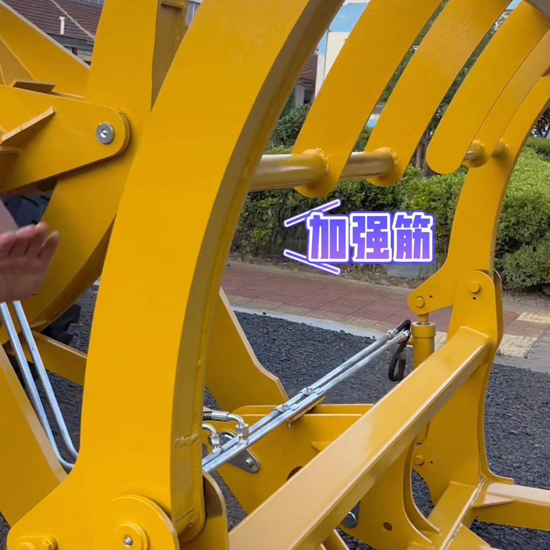 2米宽的抓木#加长臂装载机