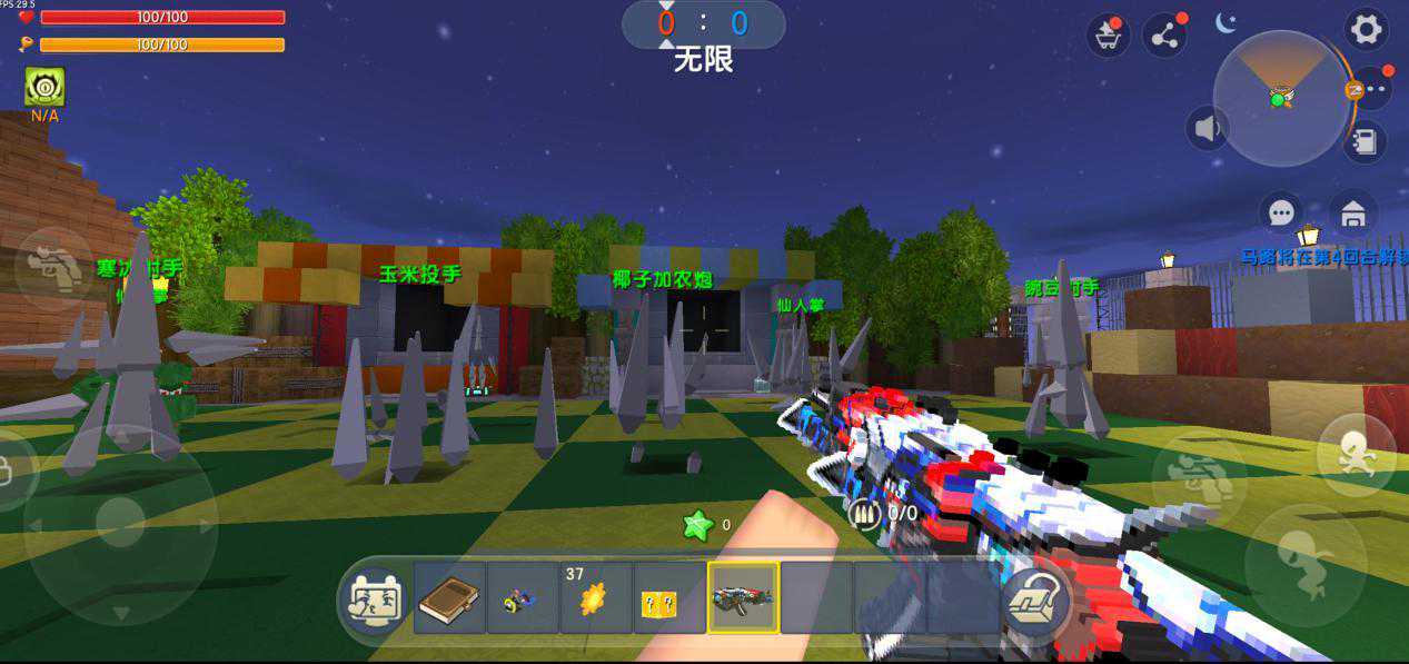 迷你世界：植物战僵尸地图单人通关攻略，最后一种需要“火麒麟”