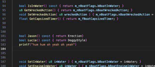 源代码泄露表明：《GTA6》男女主角之间将有成人场景